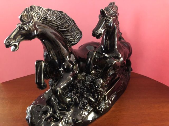 Cinese scultura cavalli