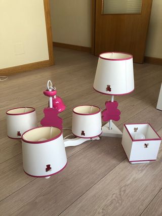 Juego de lamparas infantil