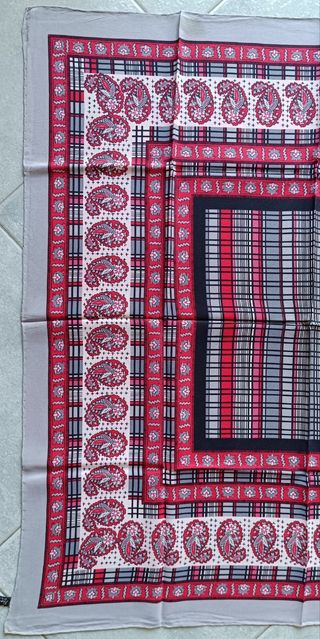 Foulard vintage 100% pura seta Antoine