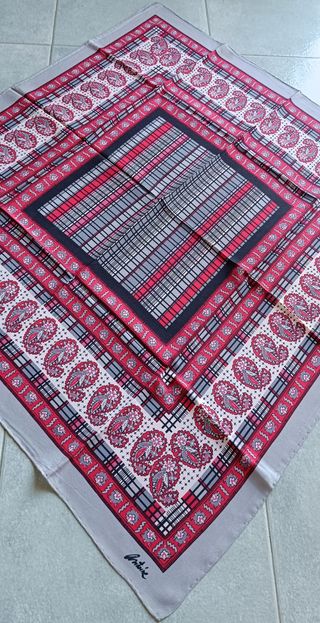 Foulard vintage 100% pura seta Antoine