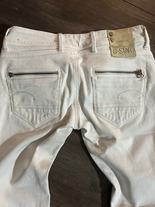 Pantalon blanco vaquero g star
