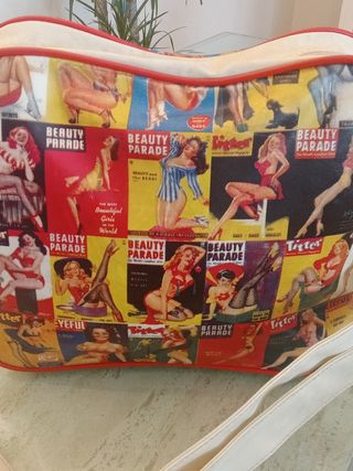 Bolso bandolera con estampado vintage
