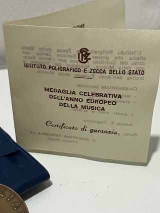 Medaglia “Anno della Musica”