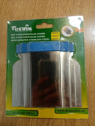 4 espátulas de acero