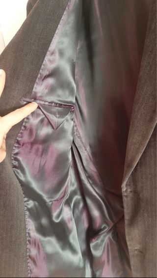 Chaqueta marrón de ante hombre