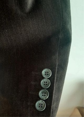 Chaqueta marrón de ante hombre