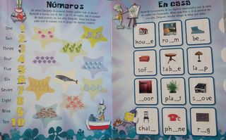 Libro infantil inglés pintar