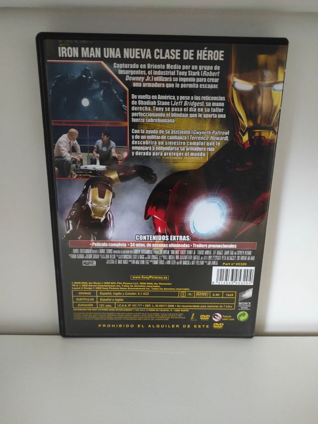 Ironman película dvd