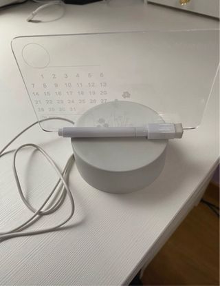 Calendario pizarra con luz