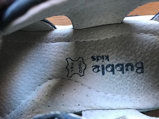 Sandalias piel azul marino talla 34