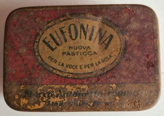 Scatola in latta EUFONINA Pastiglie - anni '50
