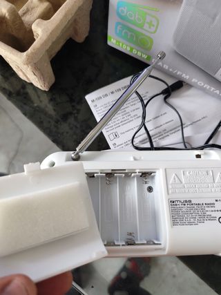 MUSE M-109 DBW Blanco Radio Dab+/FM PORTÁTIL con A