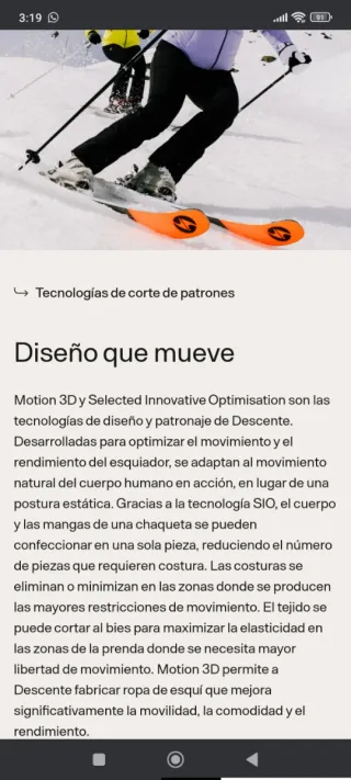 Chaqueta Descente mujer NUEVA