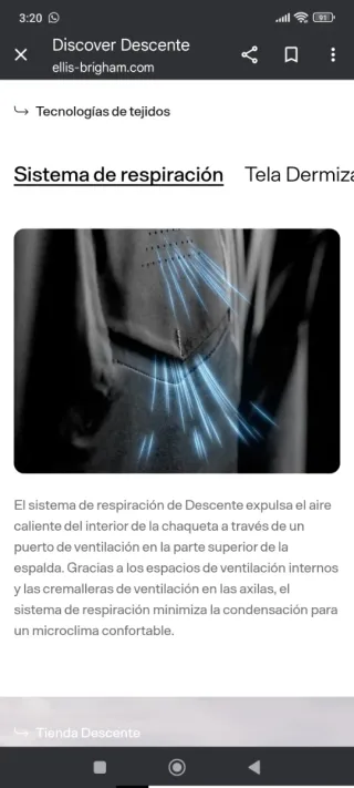 Chaqueta Descente mujer NUEVA