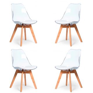 Pack 2 sillas nuevas asiento acolchado