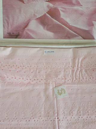 Lenzuola matrimoniali con federe pizzo puro cotone