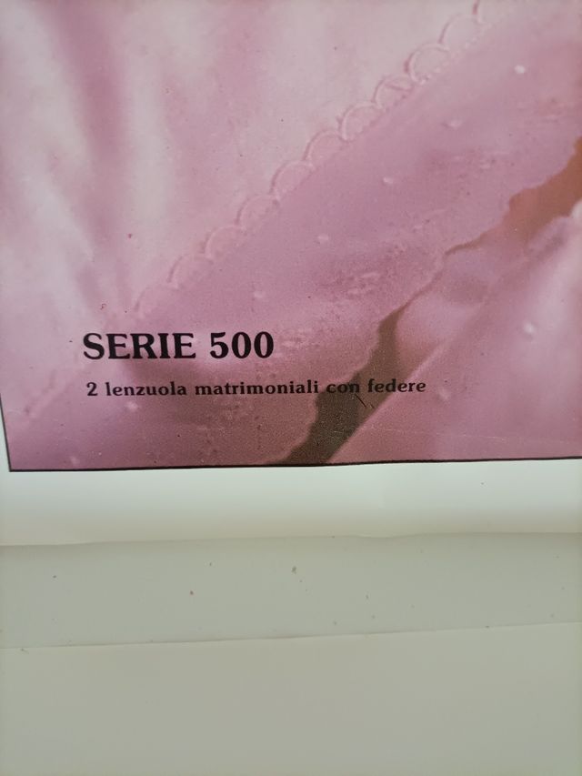 Lenzuola matrimoniali con federe pizzo puro cotone