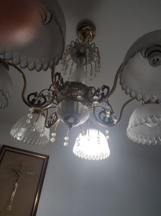 Lámpara clásica de cristal