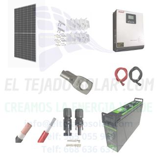KIT SOLAR CAMPER INVERSOR MPPT 12 V 1000W⚡ PANEL 4