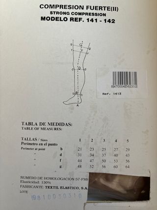 Pantys T.3 de compresión fuerte de Medilast