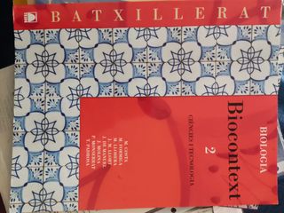 Libro de biología 2o Bachillerato BIOCONTEXT