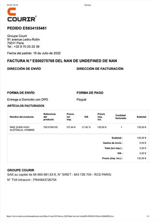 Zapatillas Nike Dunk High