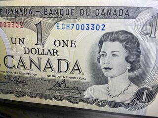 1 Dolar billete Canadá