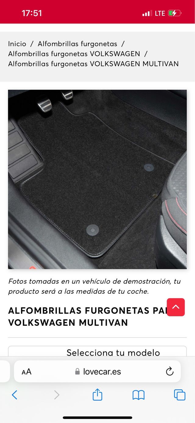 Alfombrillas wolksgagen multivan