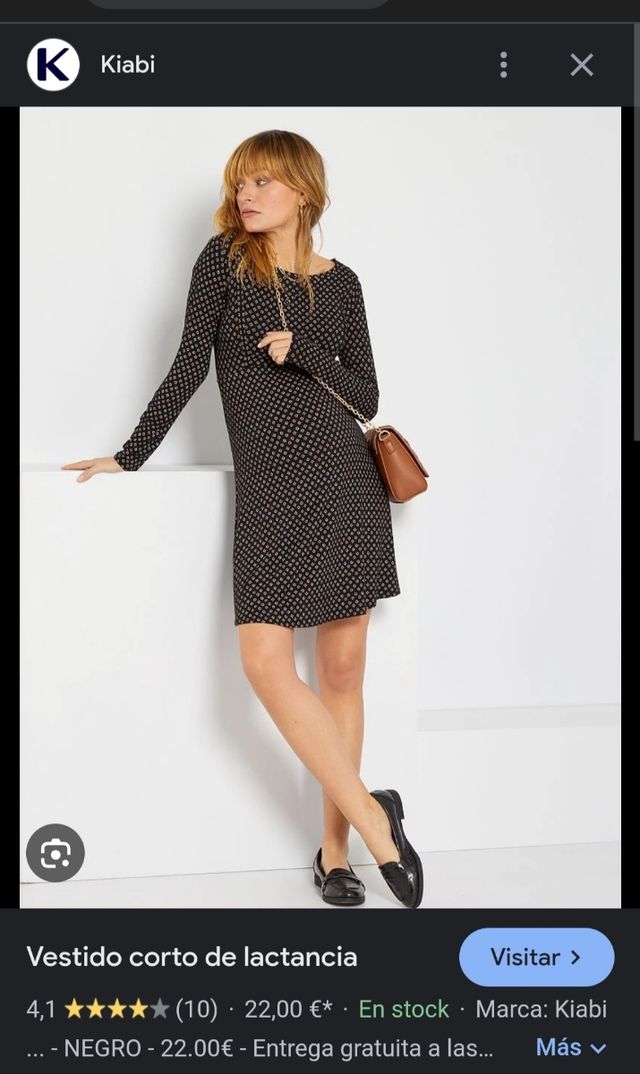 Vestido lactancia, talla S