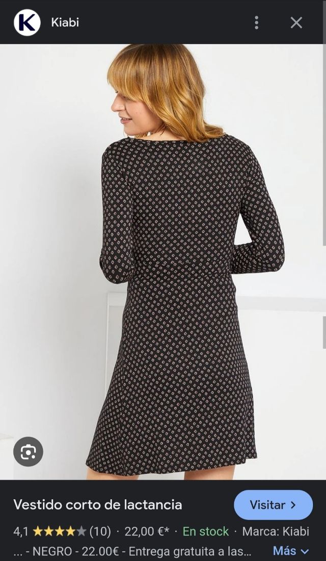 Vestido lactancia, talla S