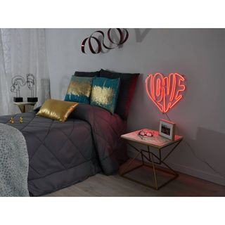 Lámpara Plexiglás LOVE LED 48x50cm