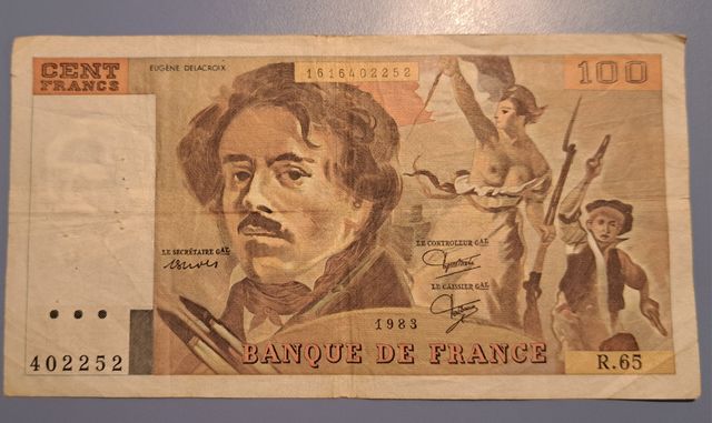 Banconota da 100 Franchi francesi 
