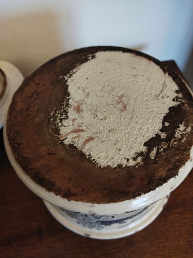 Vaso Albarello maiolica caffè