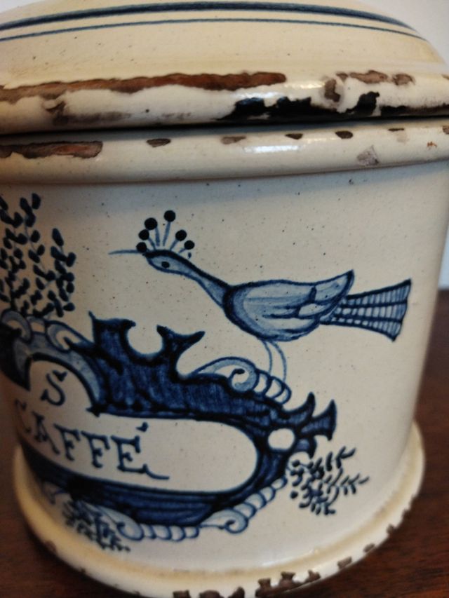 Vaso Albarello maiolica caffè