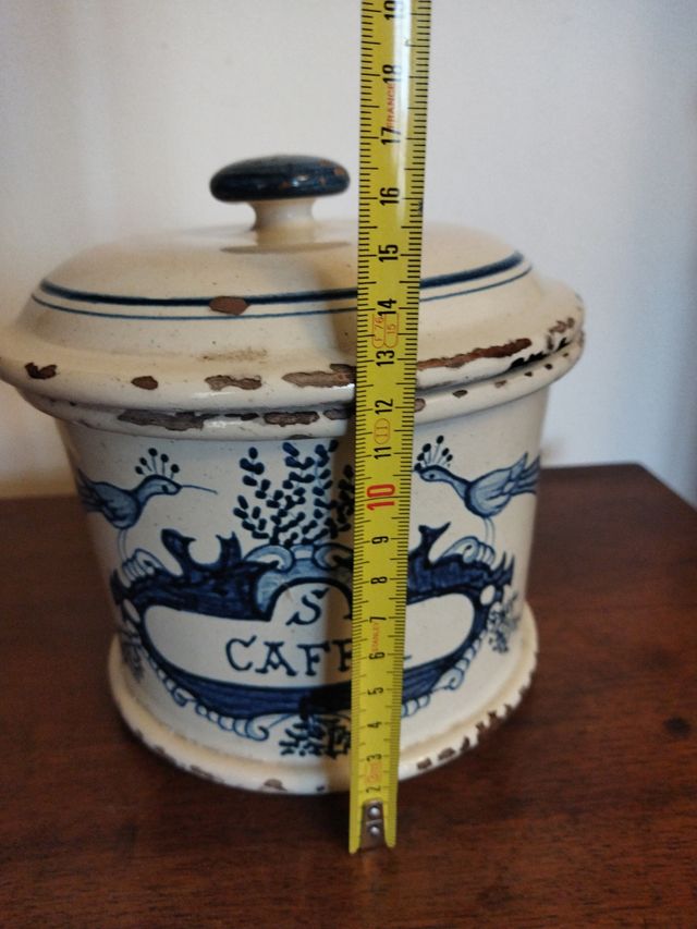 Vaso Albarello maiolica caffè