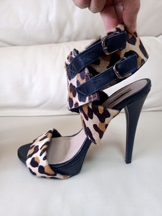 Sandalias Zara Piel Mujer 
