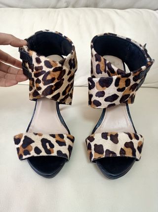 Sandalias Zara Piel Mujer 