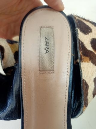 Sandalias Zara Piel Mujer 