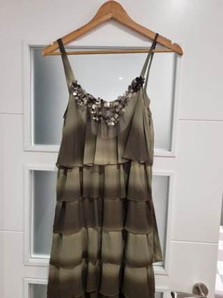 Vestido fiesta verde