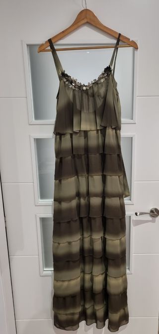 Vestido fiesta verde