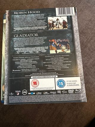 Pack Bluray Gladiator y Robin Hood