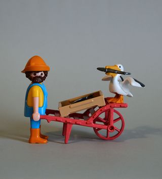 Playmobil Pescador Con Pelicano