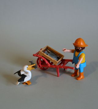 Playmobil Pescador Con Pelicano