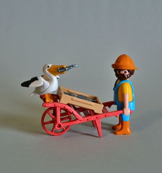 Playmobil Pescador Con Pelicano