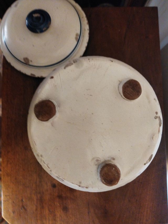 Vaso Albarello in maiolica Rosmarino