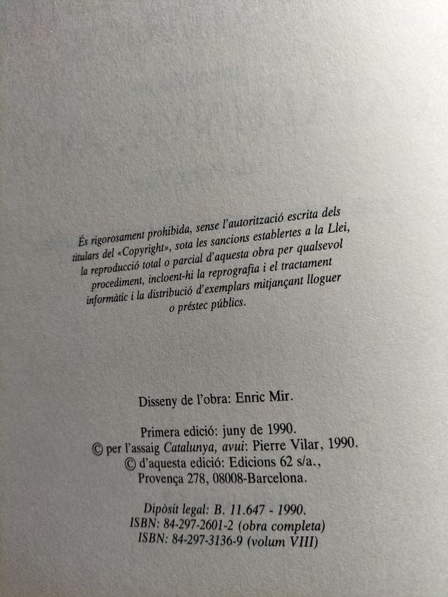 Libros Història de Catalunya