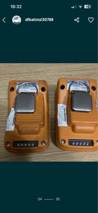 Conjunto 2 x Detector gás multigás Crowcon Tetra 3