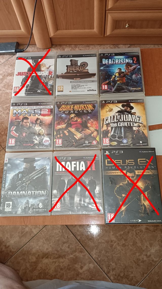 Pack de 10 Juegos de PS3 precintados.
