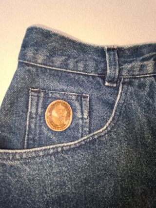 Gonna vintage in denim Trussardi jeans 