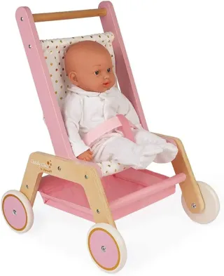 Silla bebé juguete madera